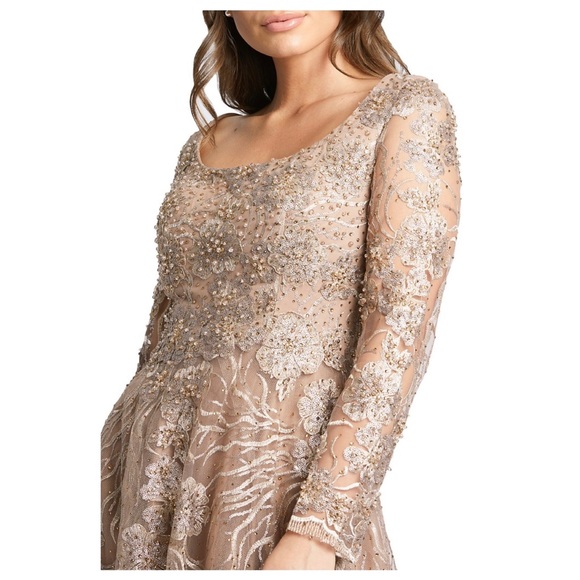 Mac Duggal Metallic Embellished Gown - Picture 4 of 16